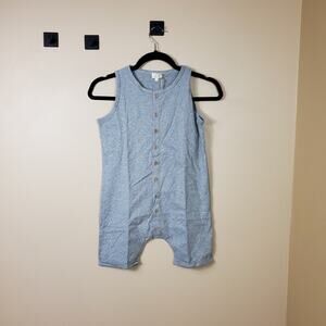 The Simple Folk The Beach Bum Playsuit in Gray Melange Size 6/7